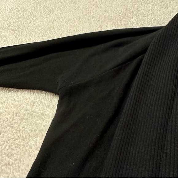 CHASER Black LA Love Knit Open Cardigan - Picture 9 of 14